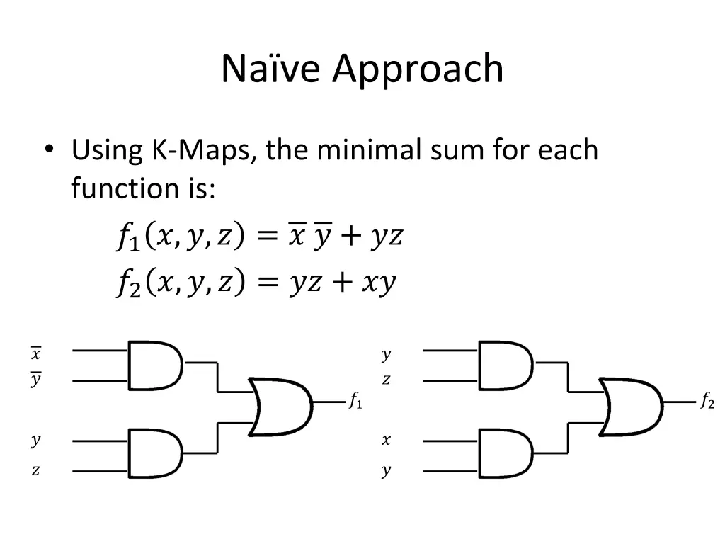 na ve approach 1