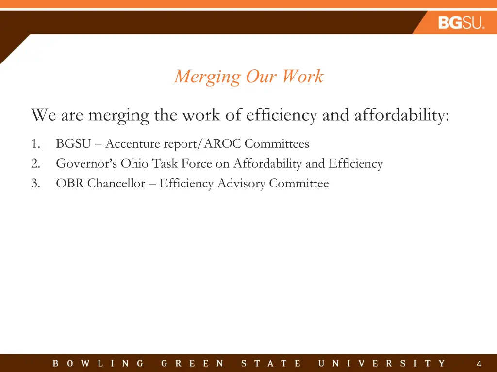 merging our work