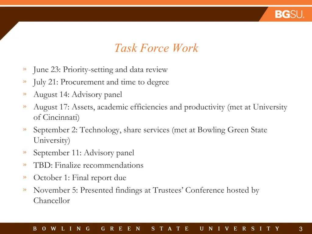 task force work