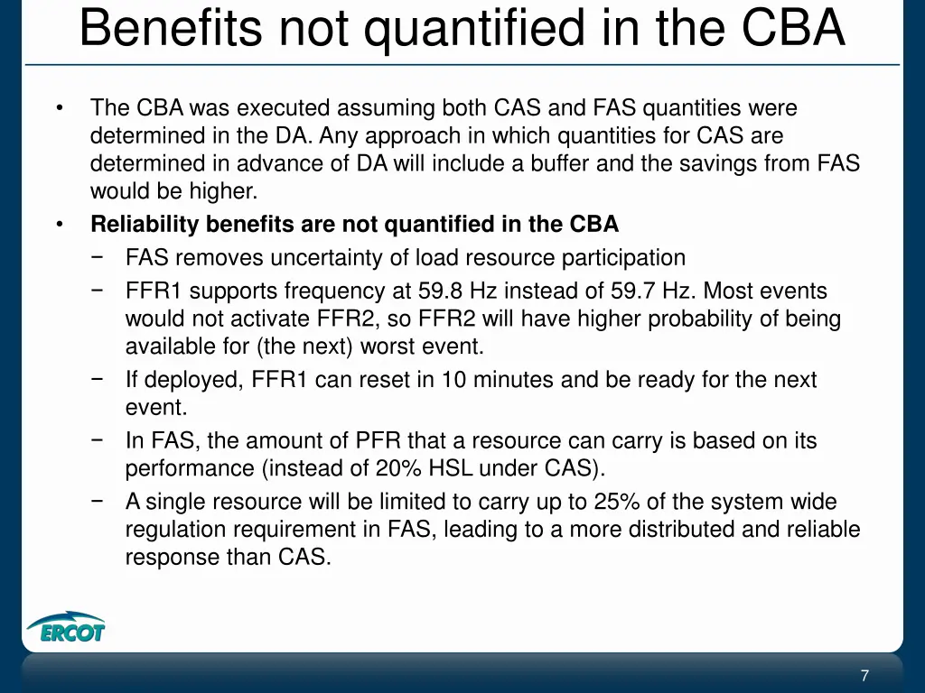 benefits not quantified in the cba