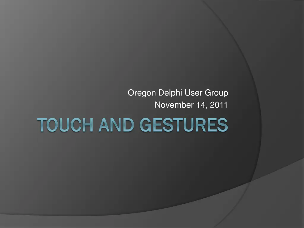 oregon delphi user group november 14 2011