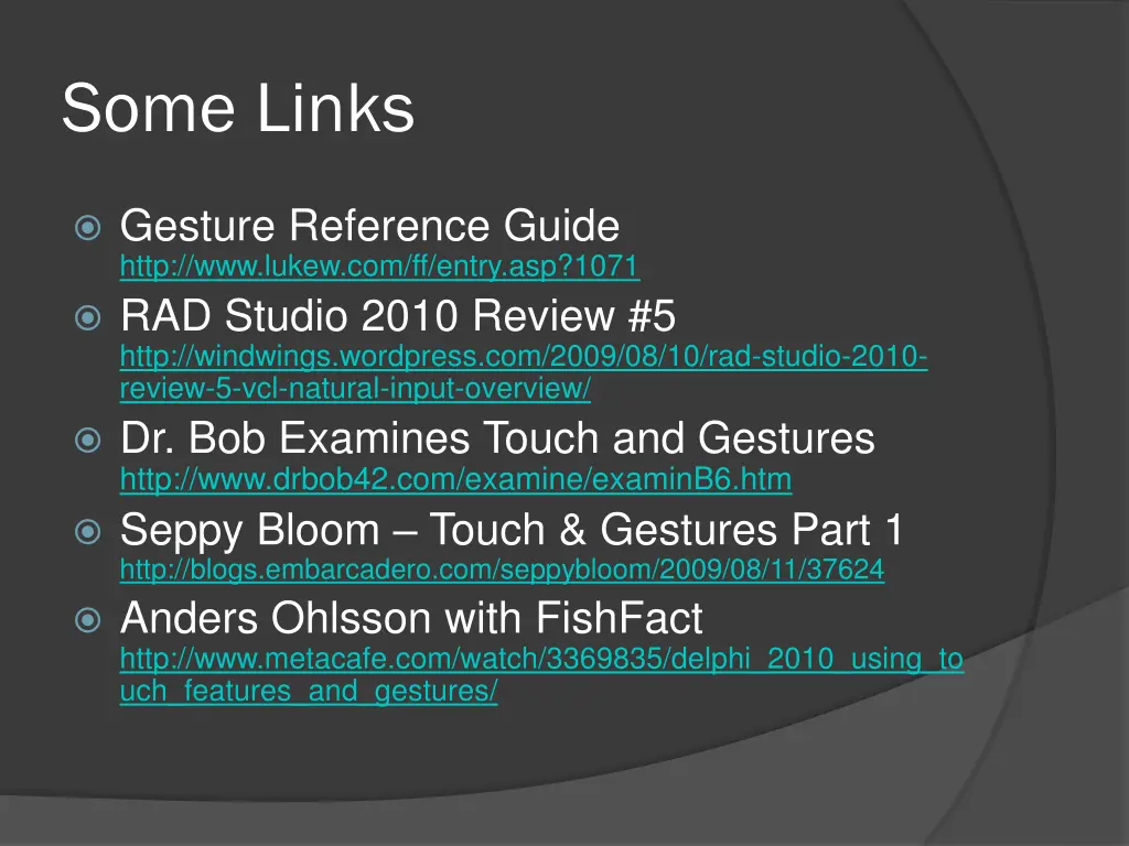 some links