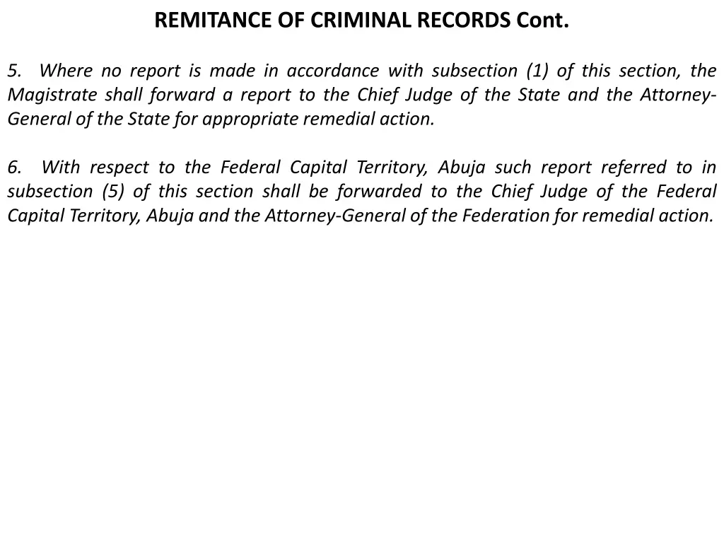 remitance of criminal records cont 2