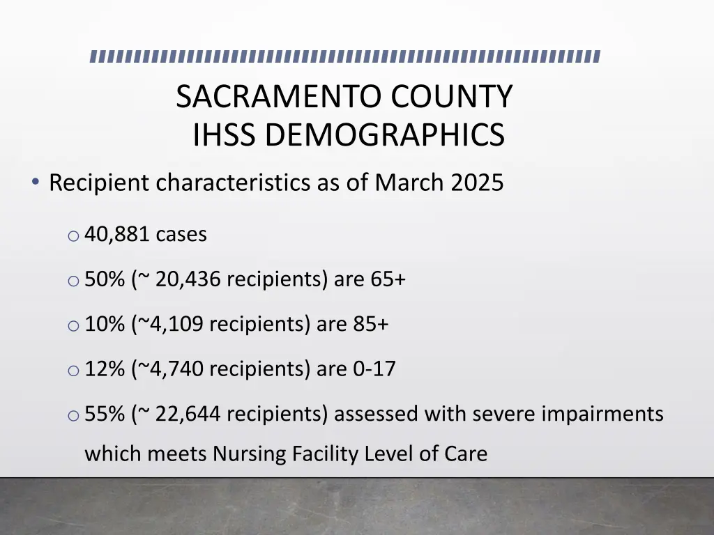 sacramento county ihss demographics recipient