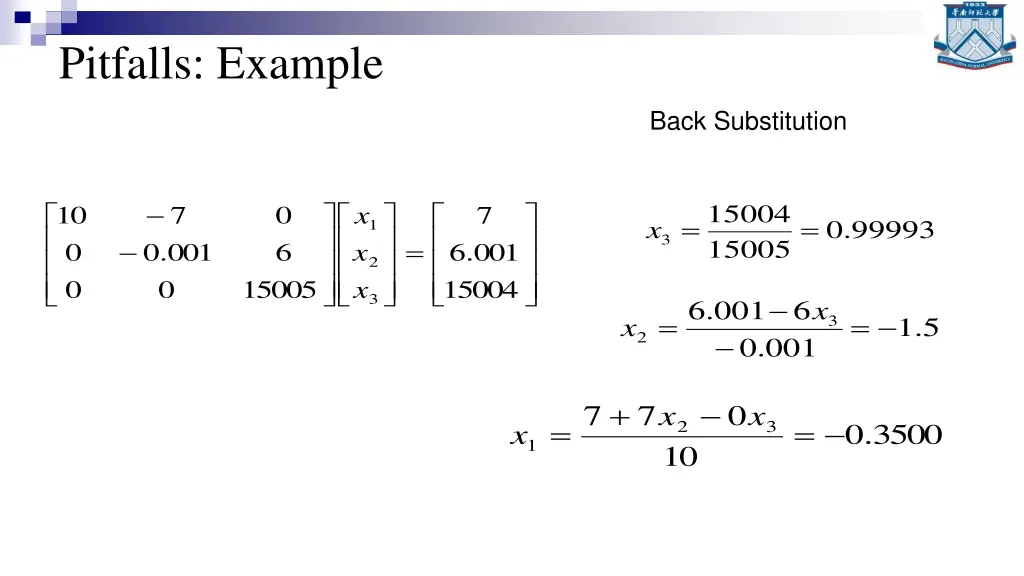 pitfalls example 1