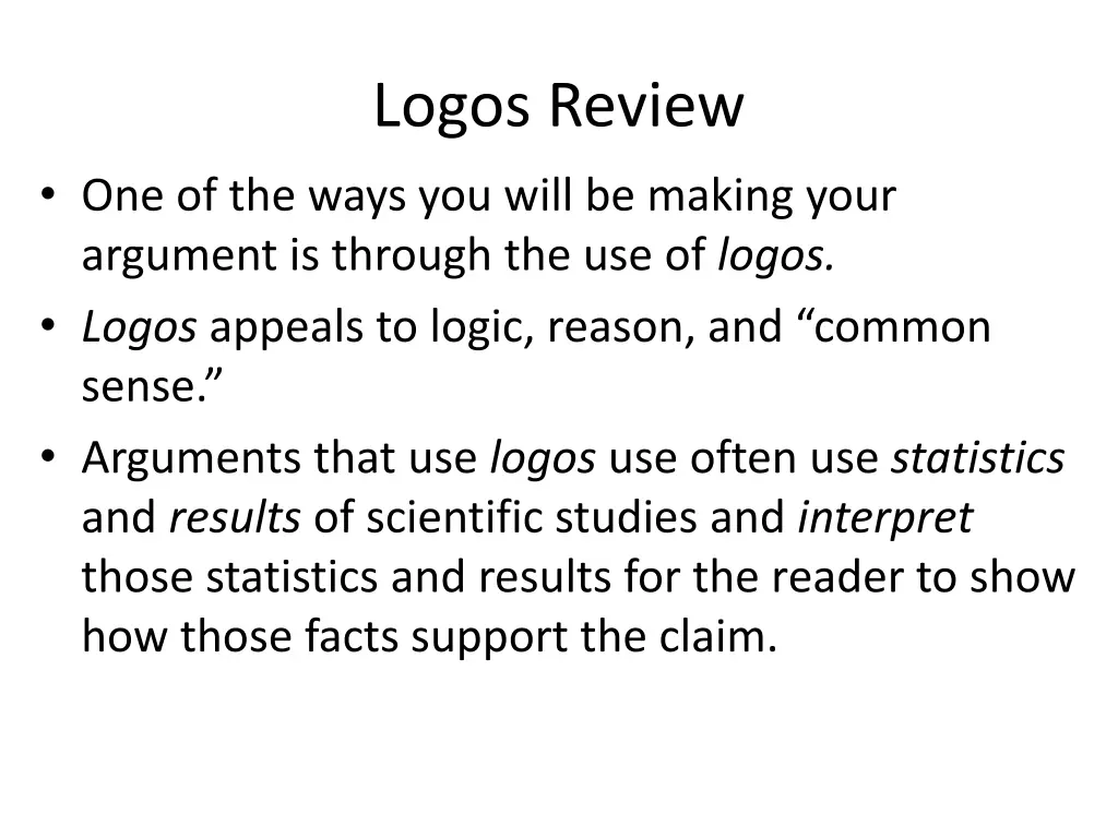 logos review