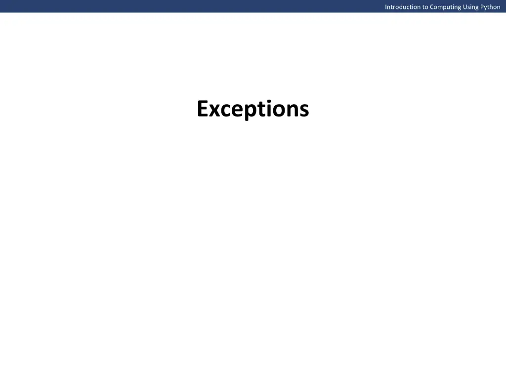 introduction to computing using python