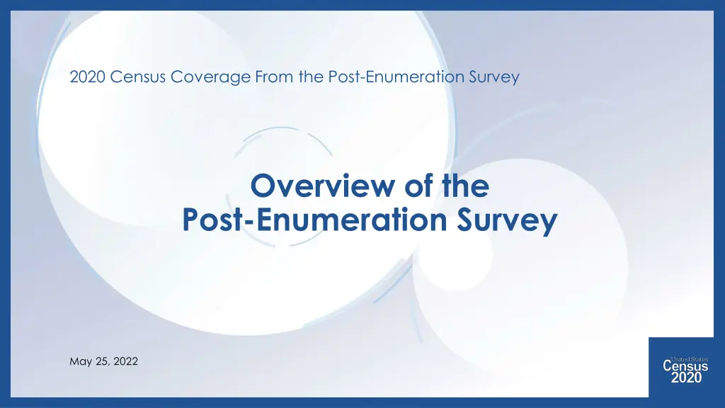 2020 census coverage from the post enumeration