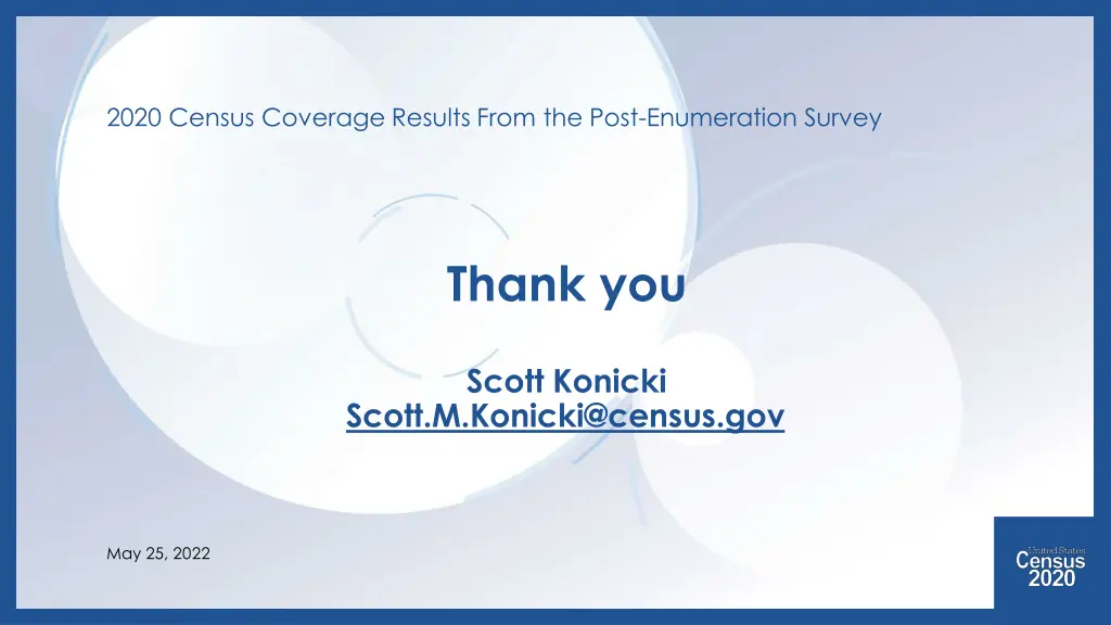 2020 census coverage results from the post 5