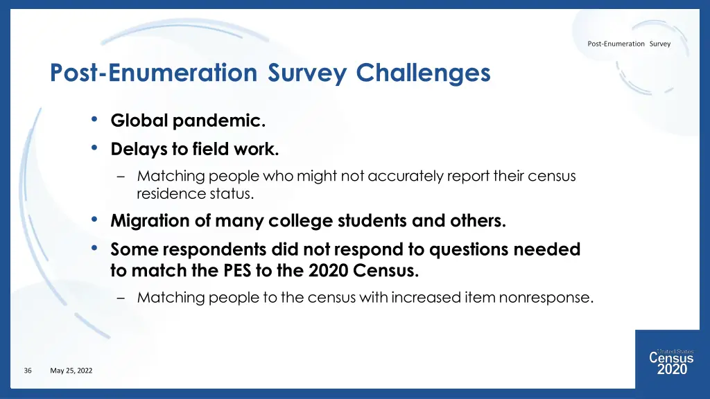 post enumeration survey 28