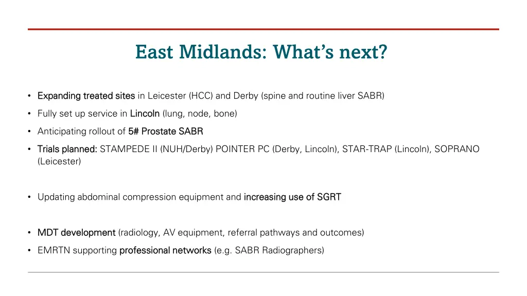 east midlands what s next