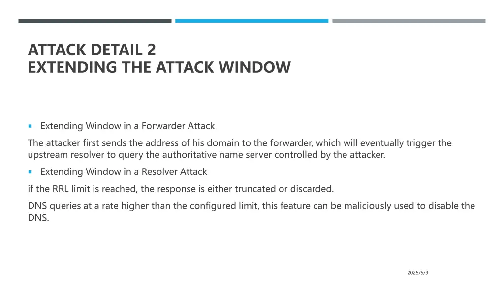 attack detail 2 extending the attack window
