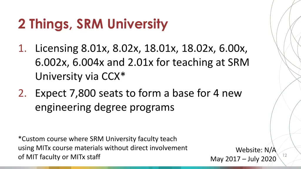 2 things srm university