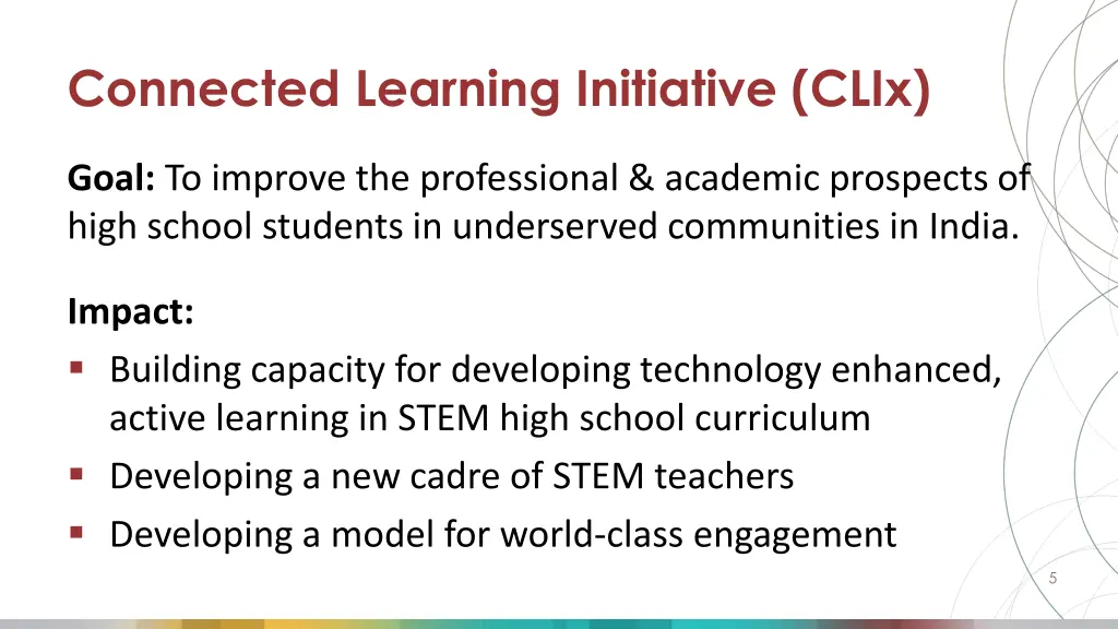 connected learning initiative clix 1