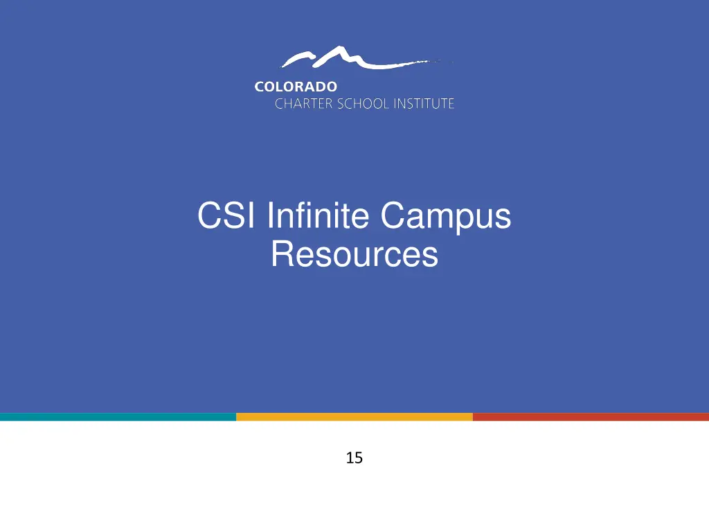 csi infinite campus resources