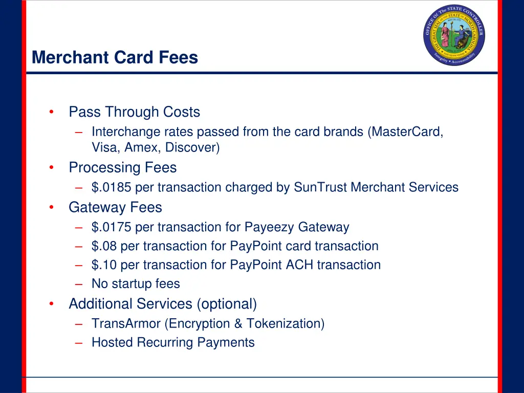 merchant card fees
