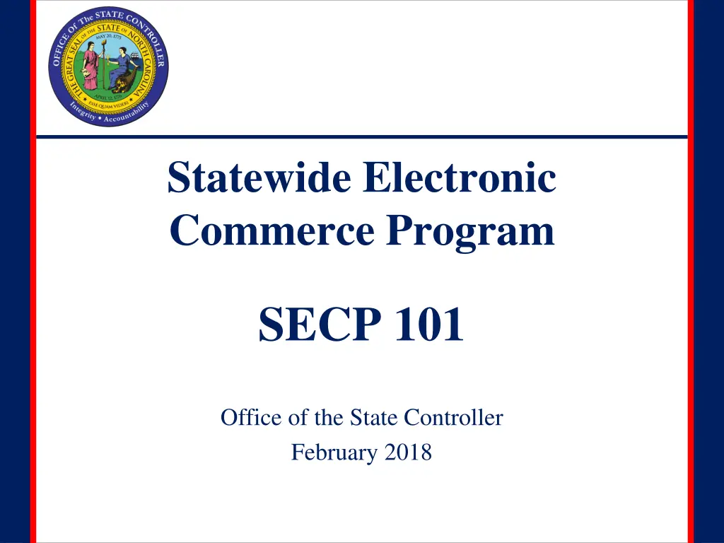 statewide electronic commerce program