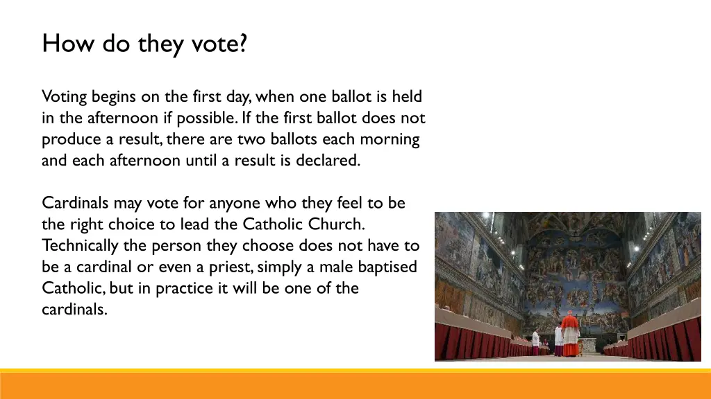 how do they vote