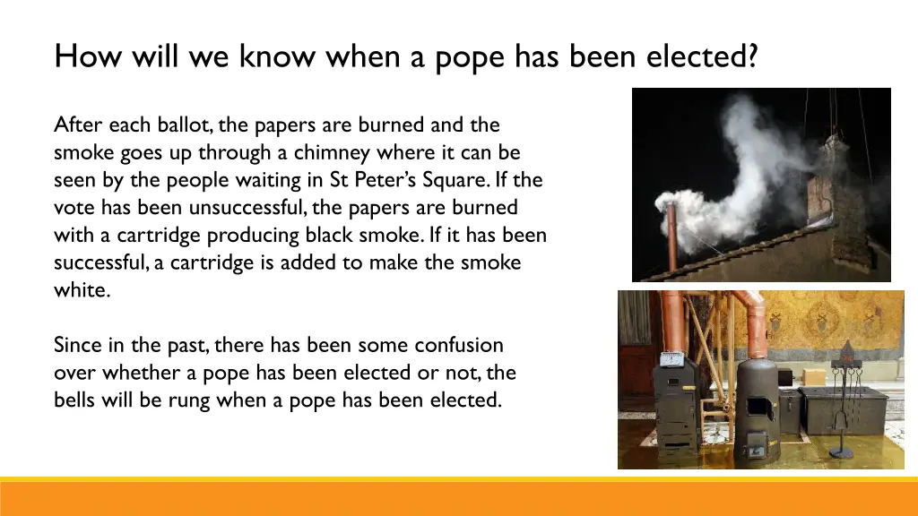 how will we know when a pope has been elected
