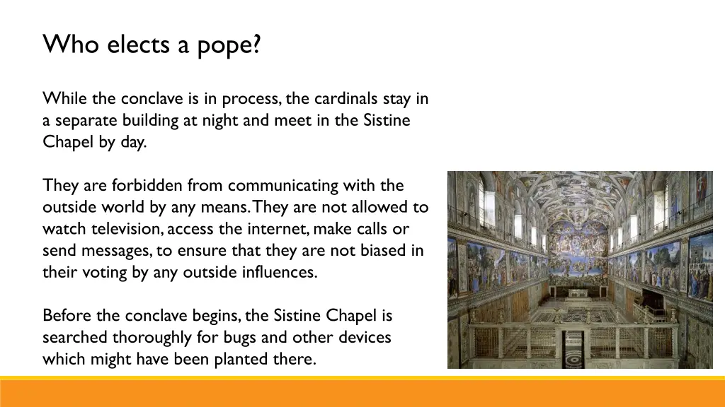 who elects a pope 1
