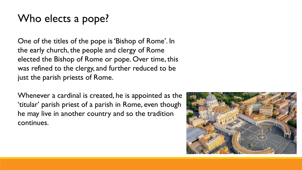 who elects a pope