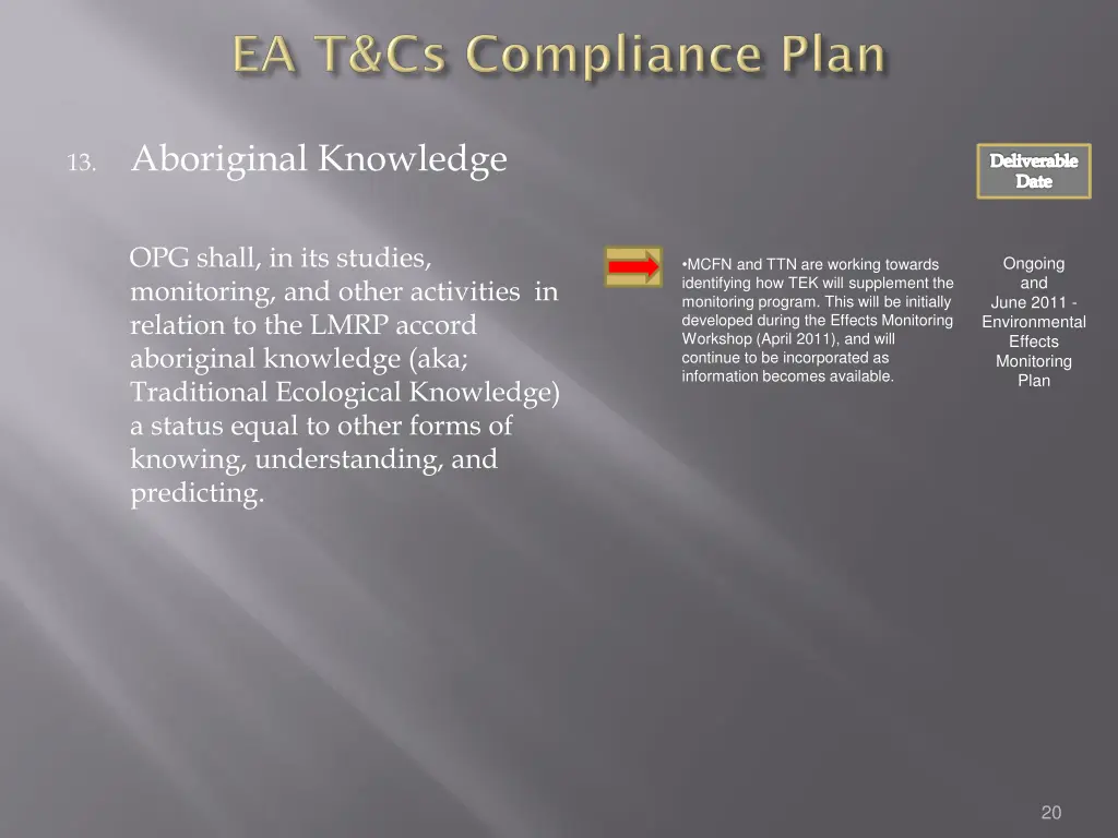 13 aboriginal knowledge