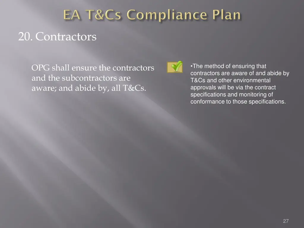 20 contractors