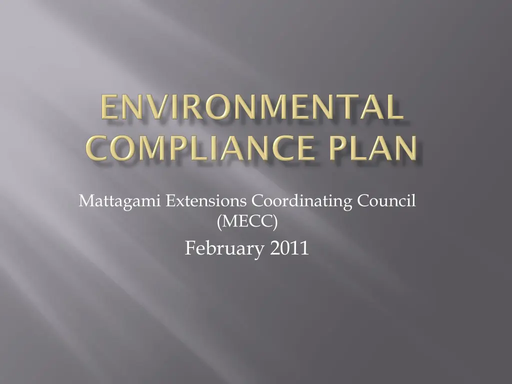 mattagami extensions coordinating council mecc