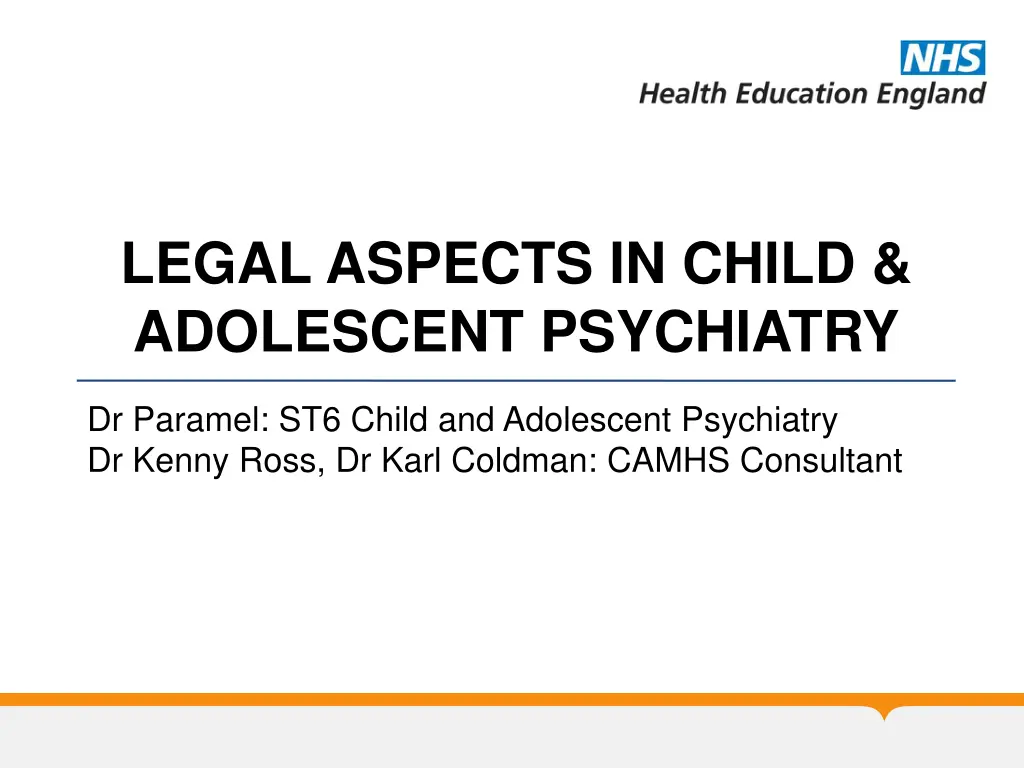 legal aspects in child adolescent psychiatry