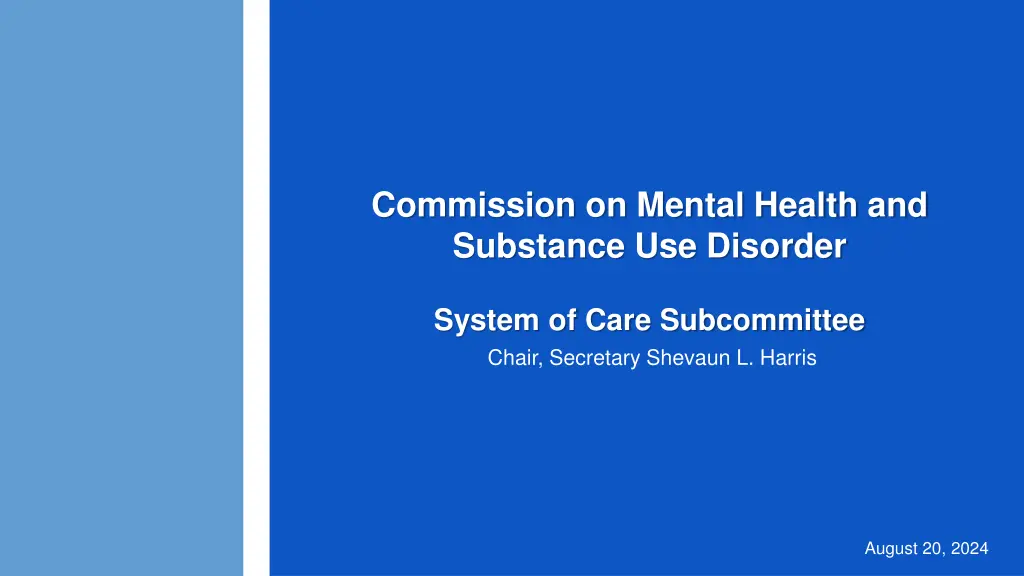 commission on mental health and substance