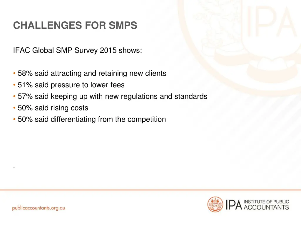 challenges for smps