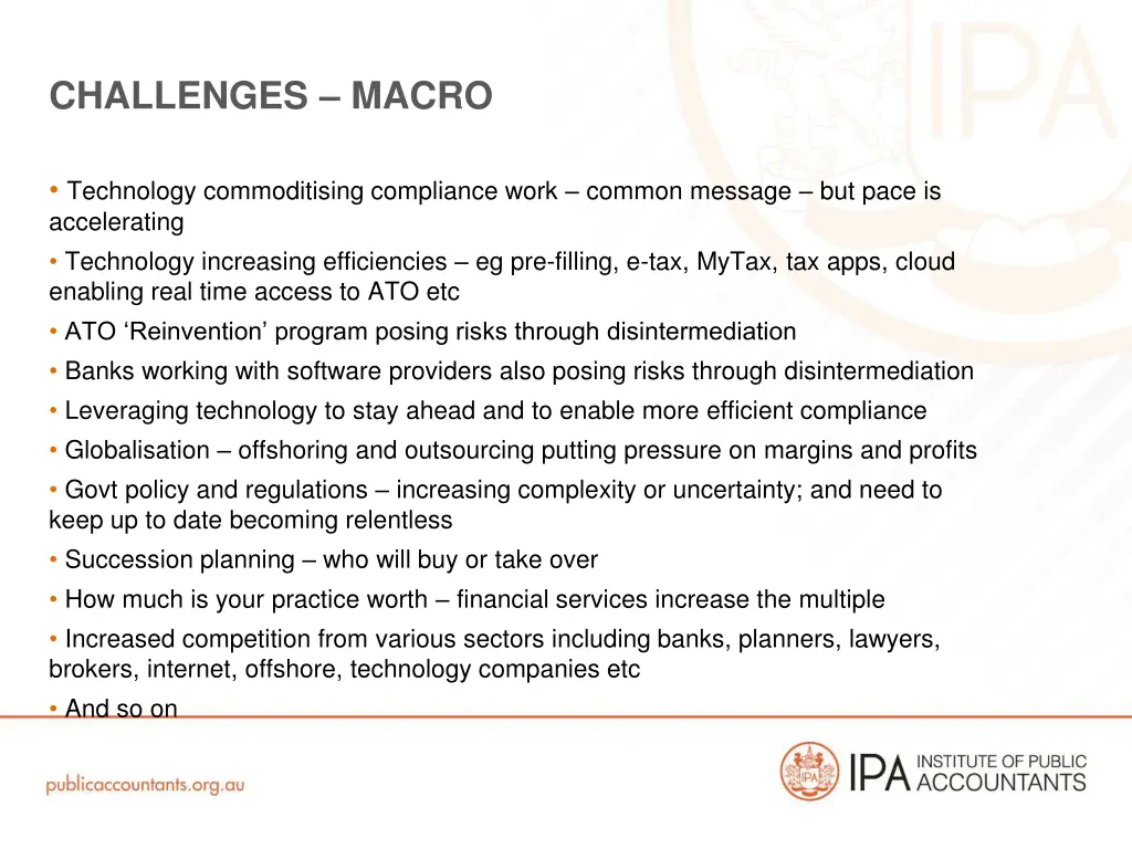 challenges macro