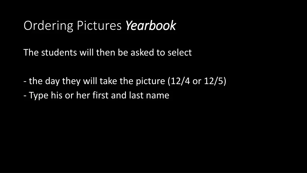 ordering pictures yearbook 1