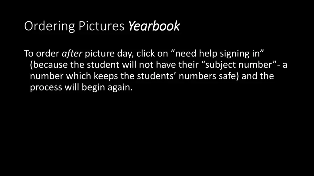 ordering pictures yearbook 2
