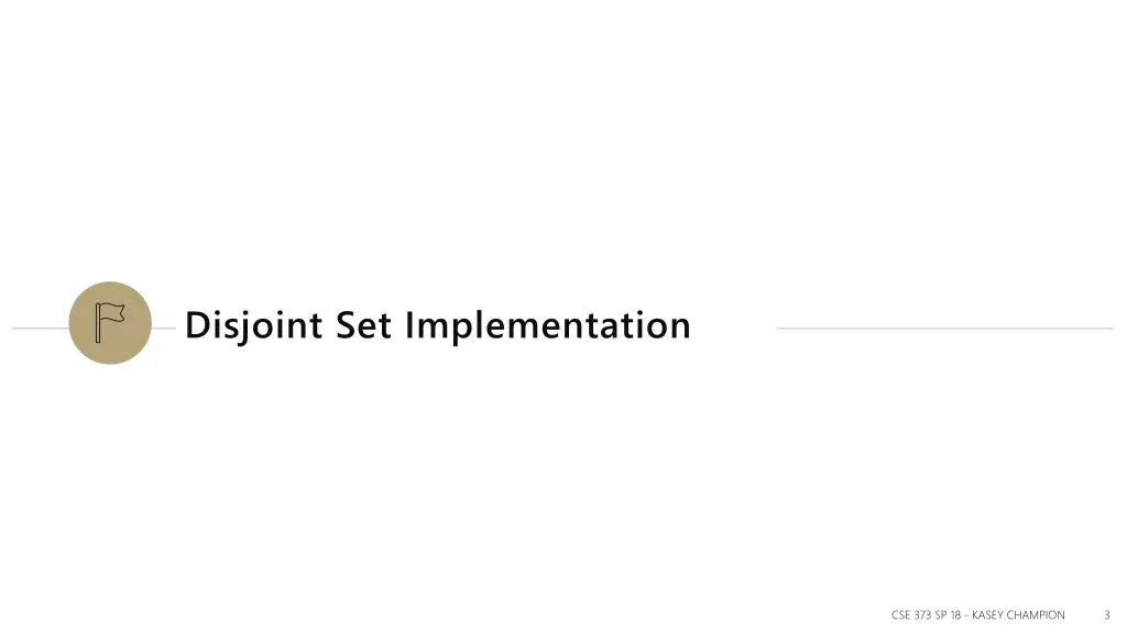 disjoint set implementation