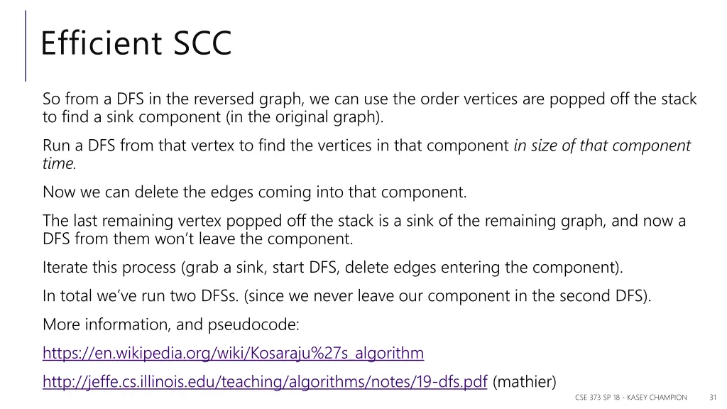 efficient scc 1