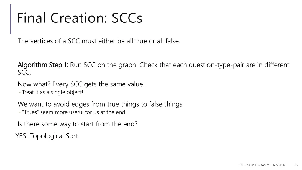 final creation sccs