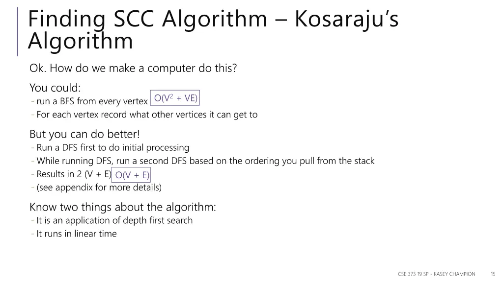 finding scc algorithm kosaraju s algorithm