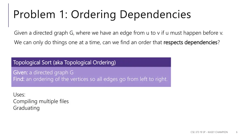 problem 1 ordering dependencies 1