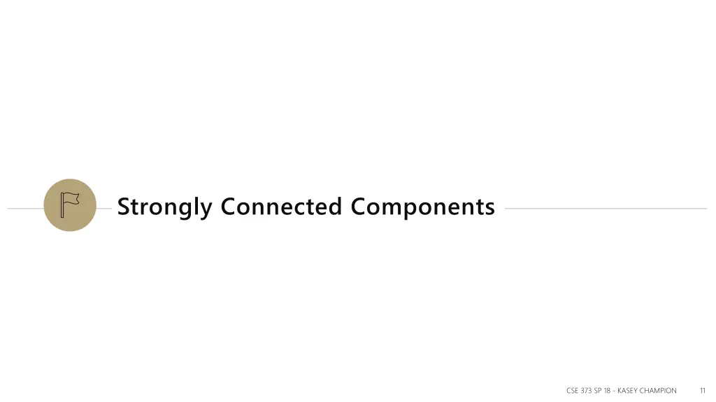 strongly connected components