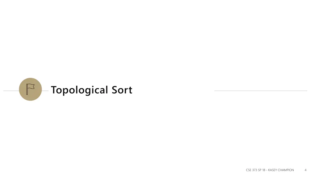 topological sort