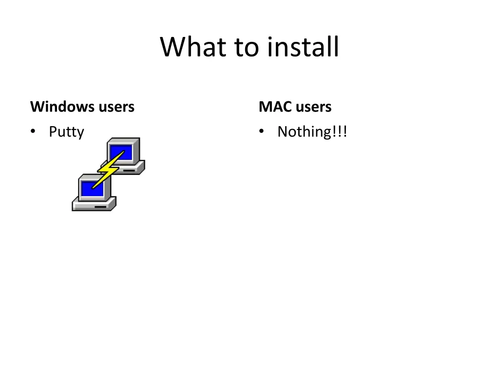 what to install
