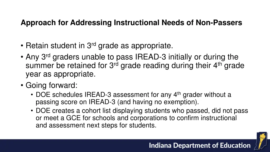 approach for addressing instructional needs
