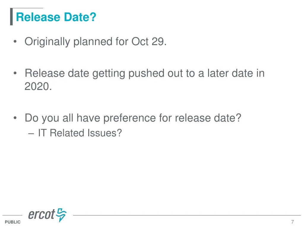 release date