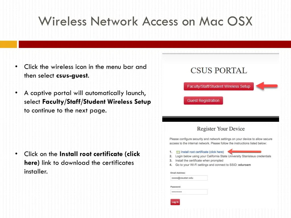 wireless network access on mac osx 1
