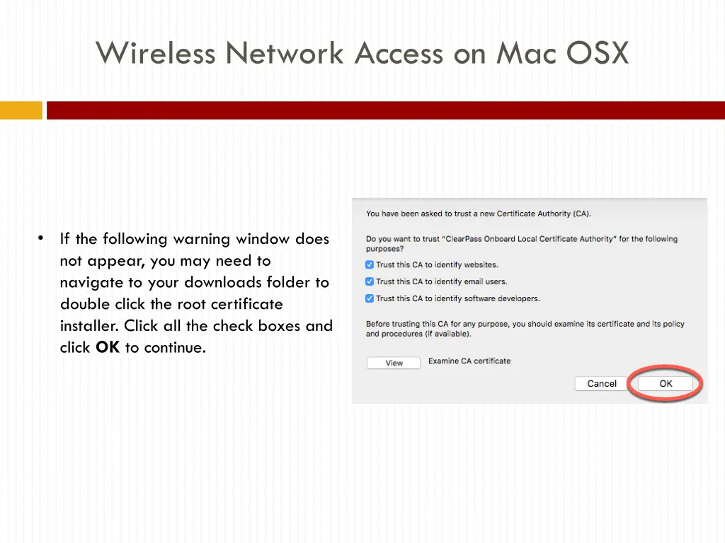 wireless network access on mac osx 2