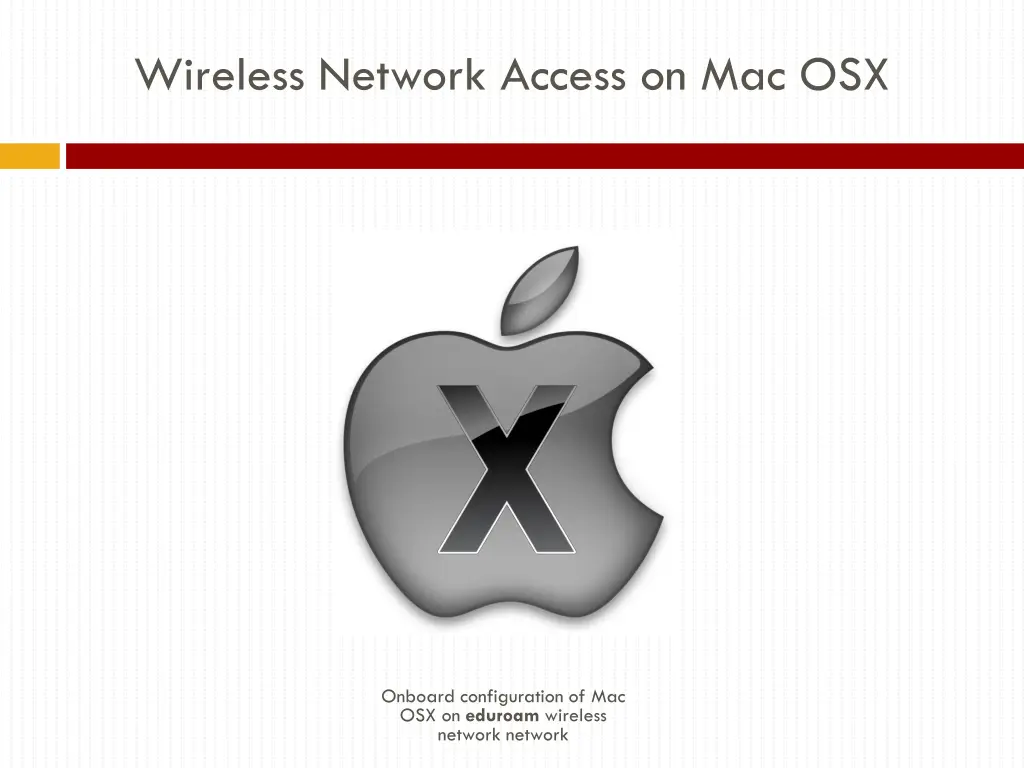 wireless network access on mac osx