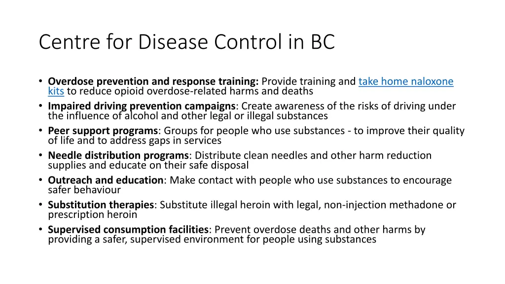 centre for disease control in bc