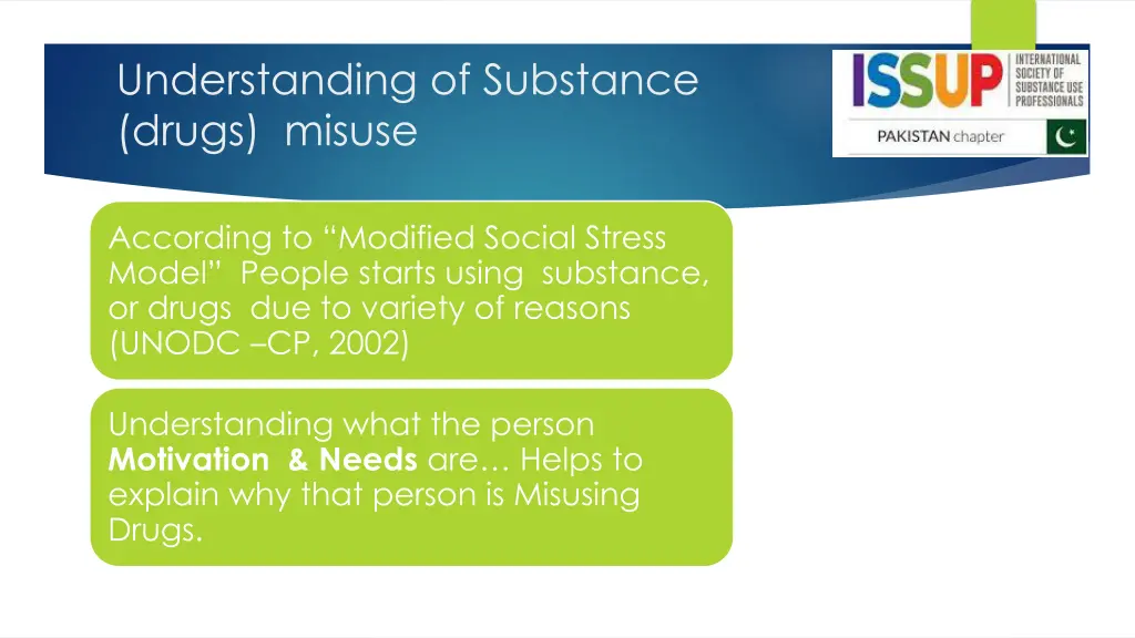 understanding of substance drugs misuse