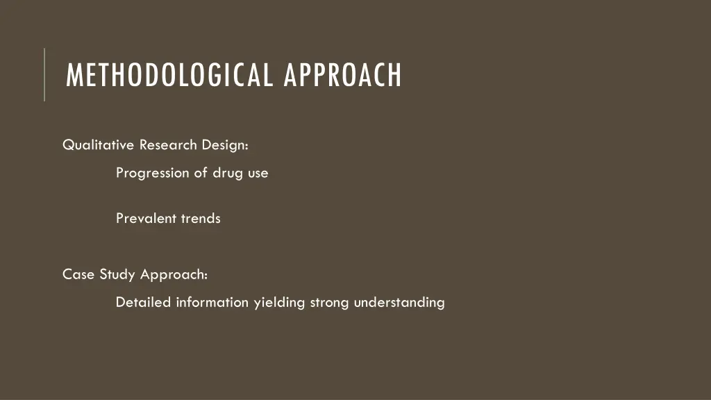 methodological approach